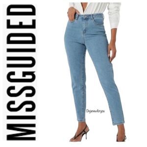 Misguided Comfort Stretch Straight Leg Jeans Size 16 or W34 NWT